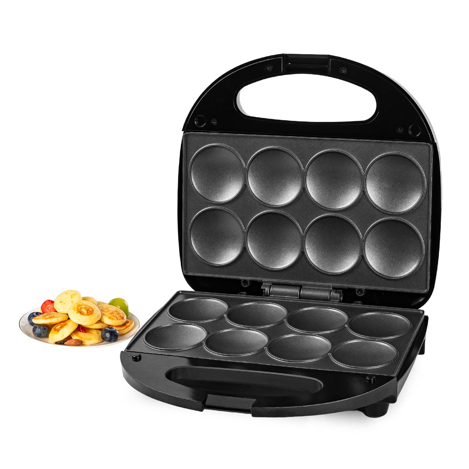 Mini Pancake Maker - Nonstick Electric for 8 Pancakes - Perfect for Breakfast & Snacks