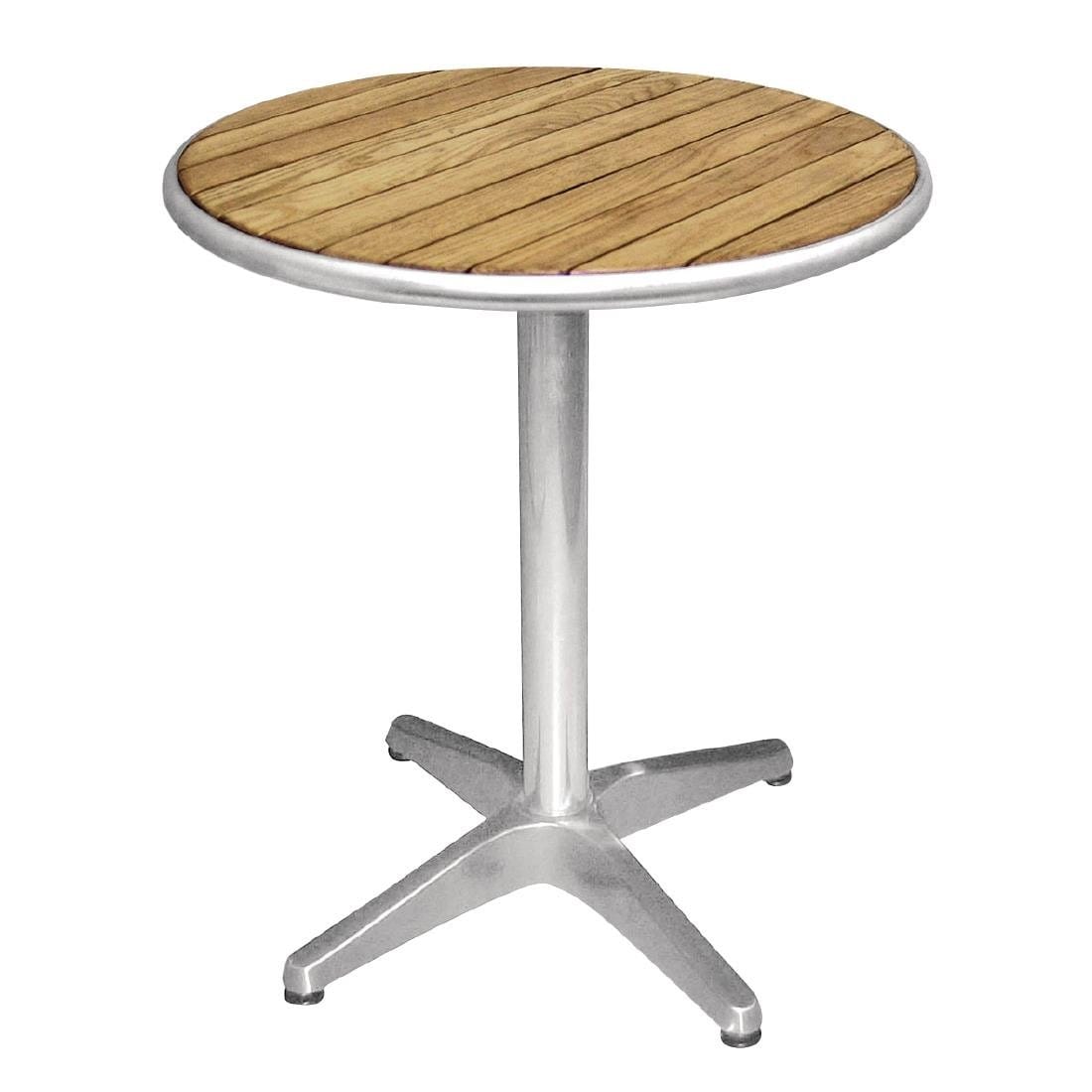 Bolero Ash Top Round Dining Table 24 Inch - Perfect for Small Spaces, Kitchen Nooks & Cozy Breakfast Areas