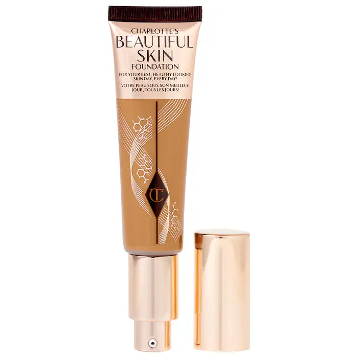 Charlotte Tilbury Beautiful Skin Foundation with Hyaluronic Acid - Hydrating & Smoothing Makeup Base for Flawless Coverage - Perfect for Daily Wear & Special Occasions