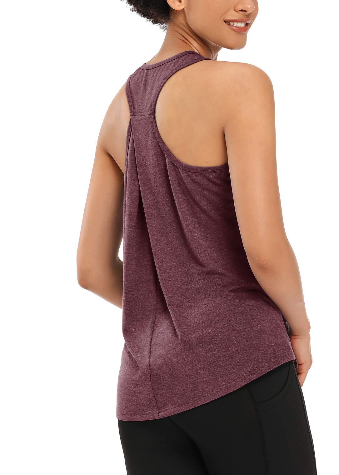 MUZNIUER Women's Workout Tops - Sleeveless Yoga Tank Tops for Gym, Running & Fitness | Breathable Racerback Athletic Shirts for Yoga, Pilates & Cardio Workouts
