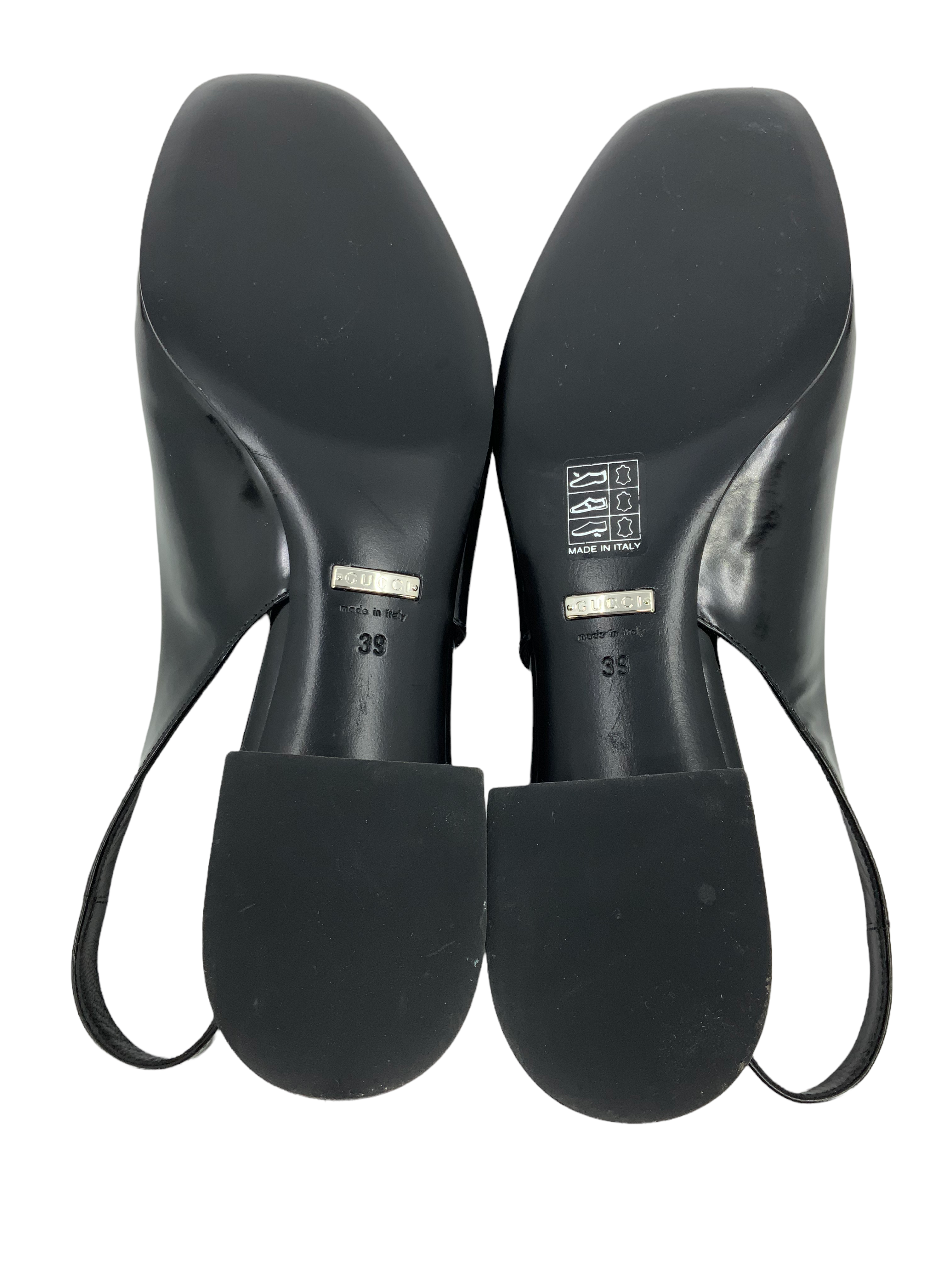 Gucci Horsebit Leather Slingback Pumps Women's Size 9 | Luxury Designer Heels for Office, Party & Special Occasions