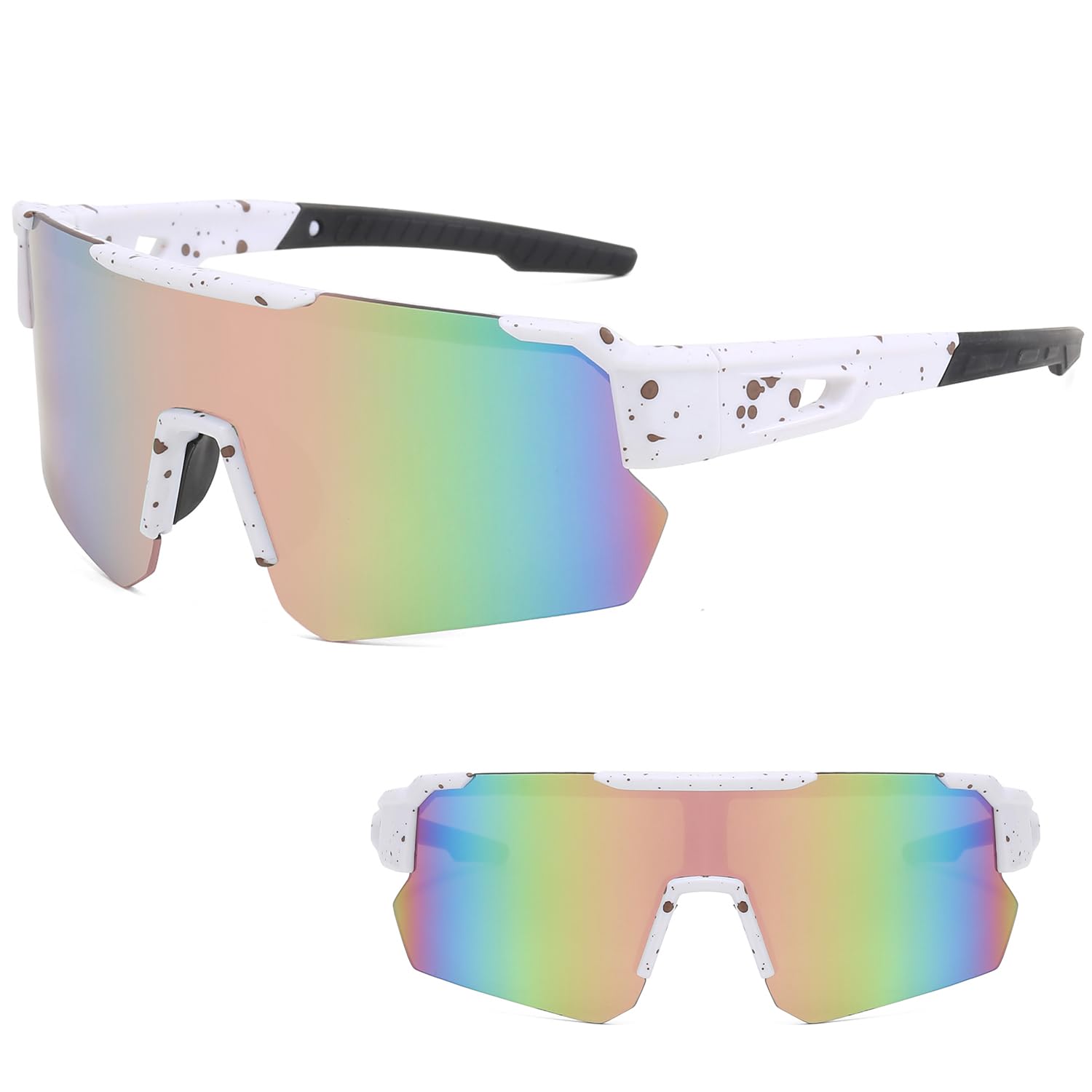 Polarized Cycling Sunglasses for Men & Women - UV400 Protection Sport Sunglasses for Running, Fishing, Golf & Baseball - Durable & Lightweight for Outdoor Activities