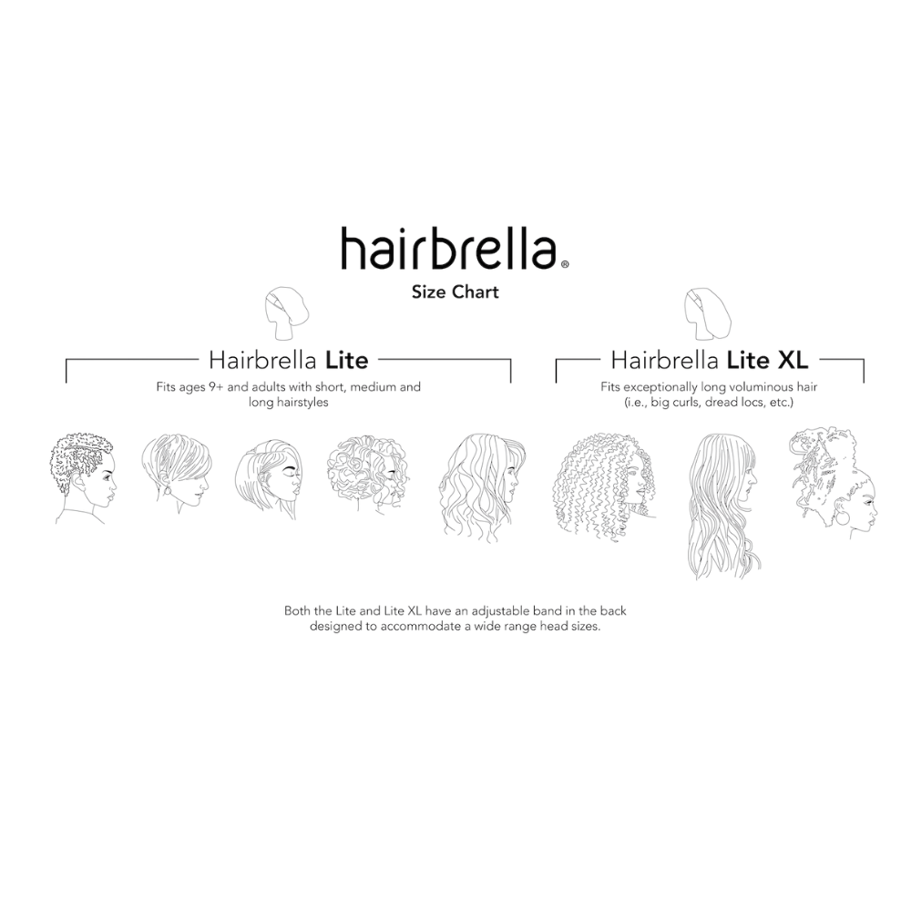 Hairbrella Lite Gifting Bundle - 5 Pack with 1 Free Bonus | Waterproof Hair Protection for Rain, Wind & Humidity | Perfect for Outdoor Activities, Commuting & Travel