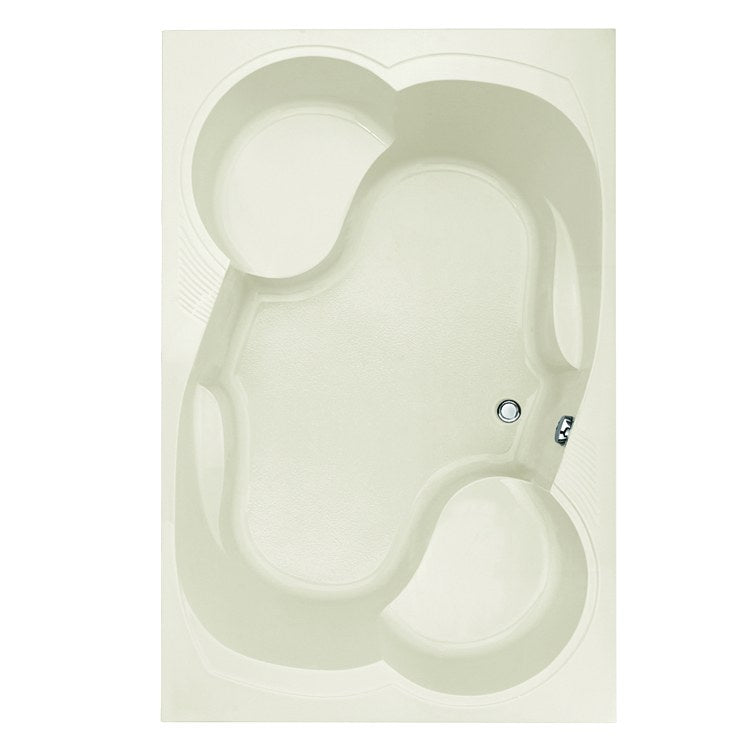 Makyla Drop-In Acrylic Air Tub with 8 Jets - 75 x 48 x 21 Inch Rectangle Design for Modern Bathrooms | Luxury Soaking & Hydrotherapy Experience