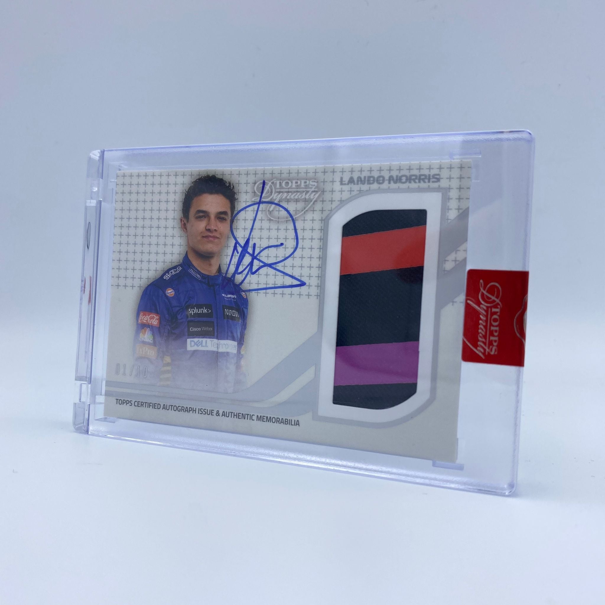 Lando Norris McLaren #4 Dynasty Autograph Patch LN - Limited Edition Racing Memorabilia for F1 Fans & Collectors - Perfect for Display in Man Caves, Sports Bars & Racing Enthusiast Collections