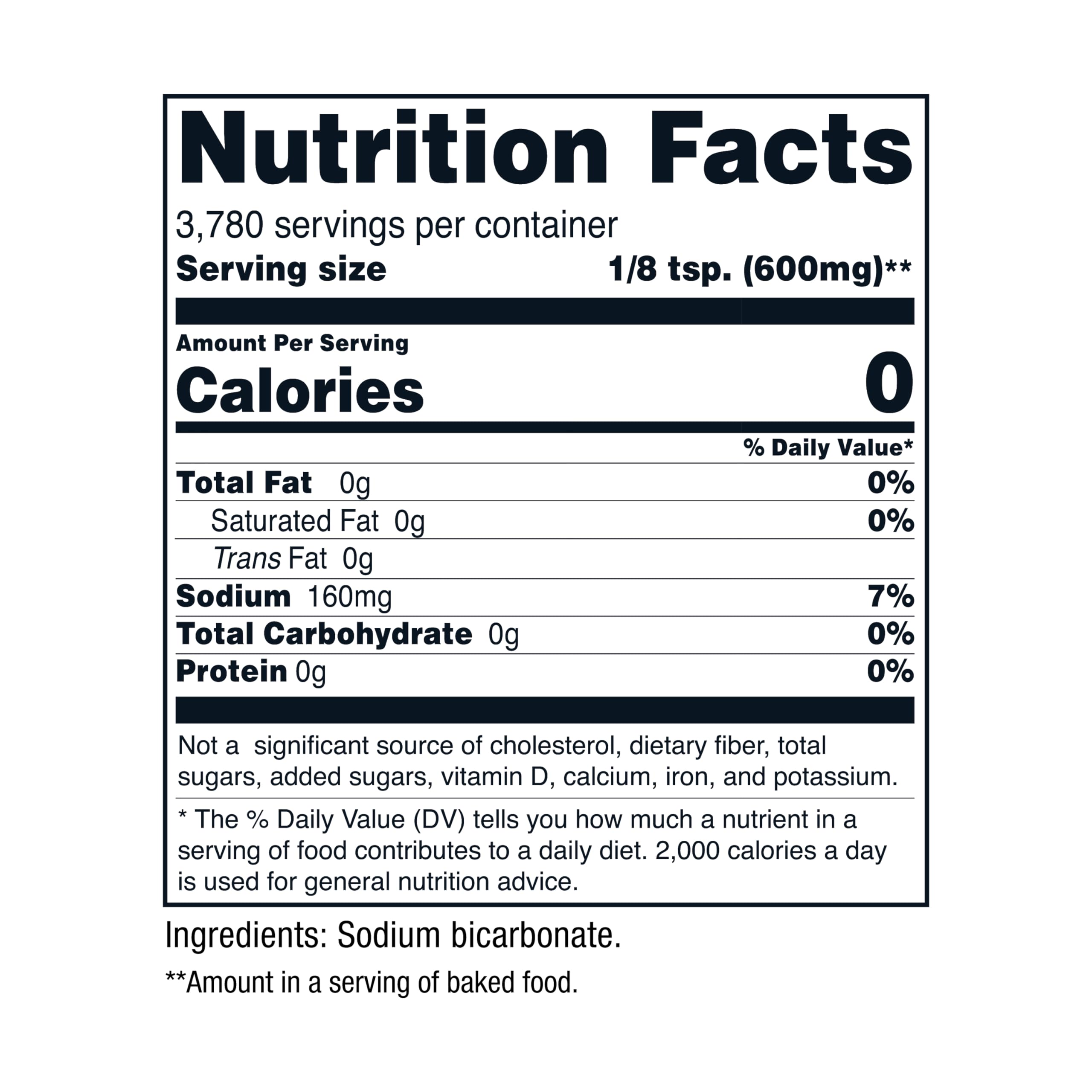 Nutricost Pantry Baking Soda 5 lbs (2.27 kg) - Pure Sodium Bicarbonate for Cooking, Baking, Cleaning & Deodorizing | Perfect for Kitchen, Bathroom & Household Use