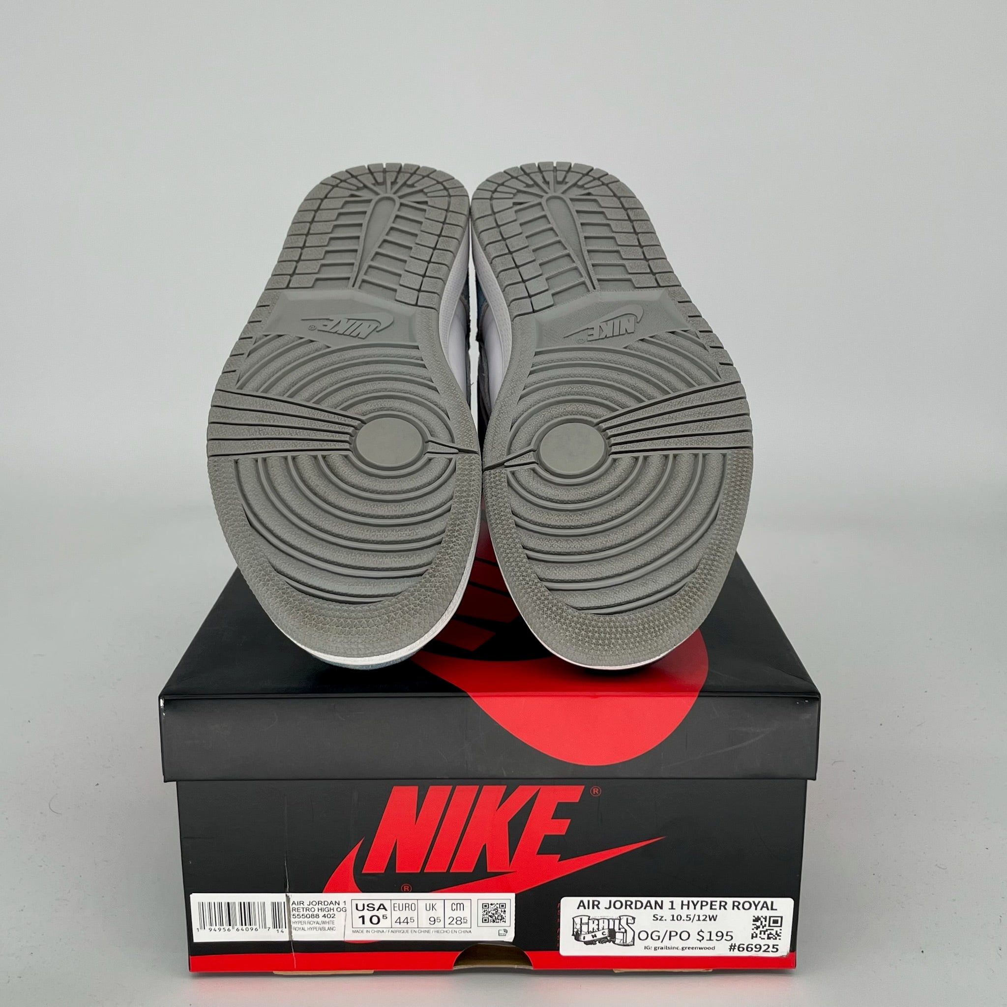 AIR JORDAN 1 HYPER ROYAL Men's Basketball Shoes Size 10.5 - Style 555088-402 | Perfect for Streetwear & Sneaker Collectors
