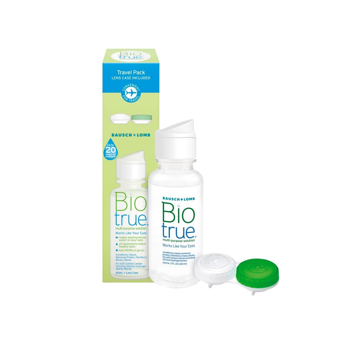 BioTrue Multi-Purpose Contact Lens Solution – 10oz Bottle for Daily Cleaning, Rinsing, Disinfecting & Storing – Ideal for Soft Contact Lenses – Perfect for Travel & Home Use