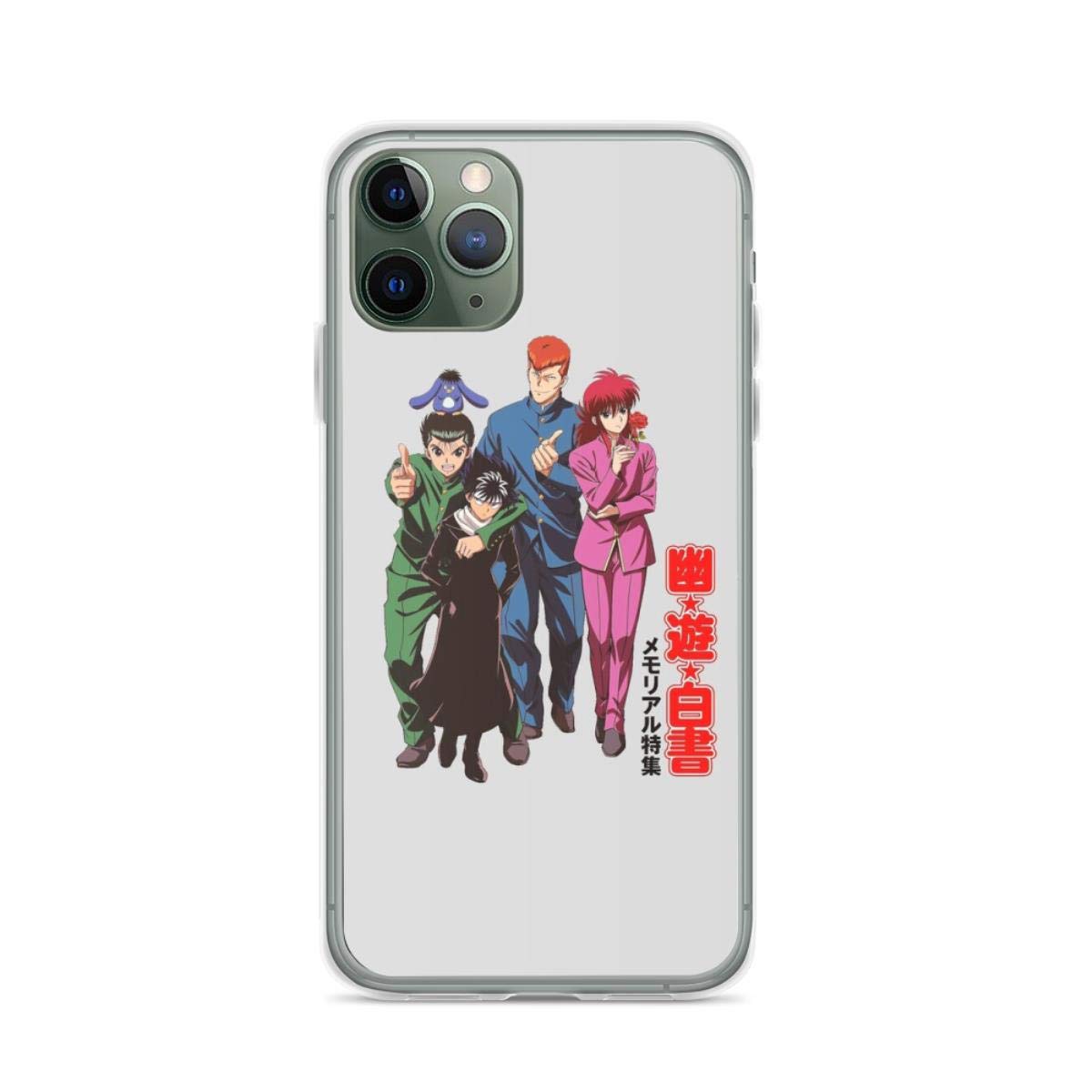 Yu Yu Hakusho 25th Anniversary Edition Clear Phone Case - Compatible with iPhone 14/13/12 Mini/11/X/Xs/Xr/8/7/6/6s Plus/Pro Max & Galaxy Note/S9/S10/S20/S21 Ultra Plus - Anime Collector's Gift for Daily Use & Travel Protection