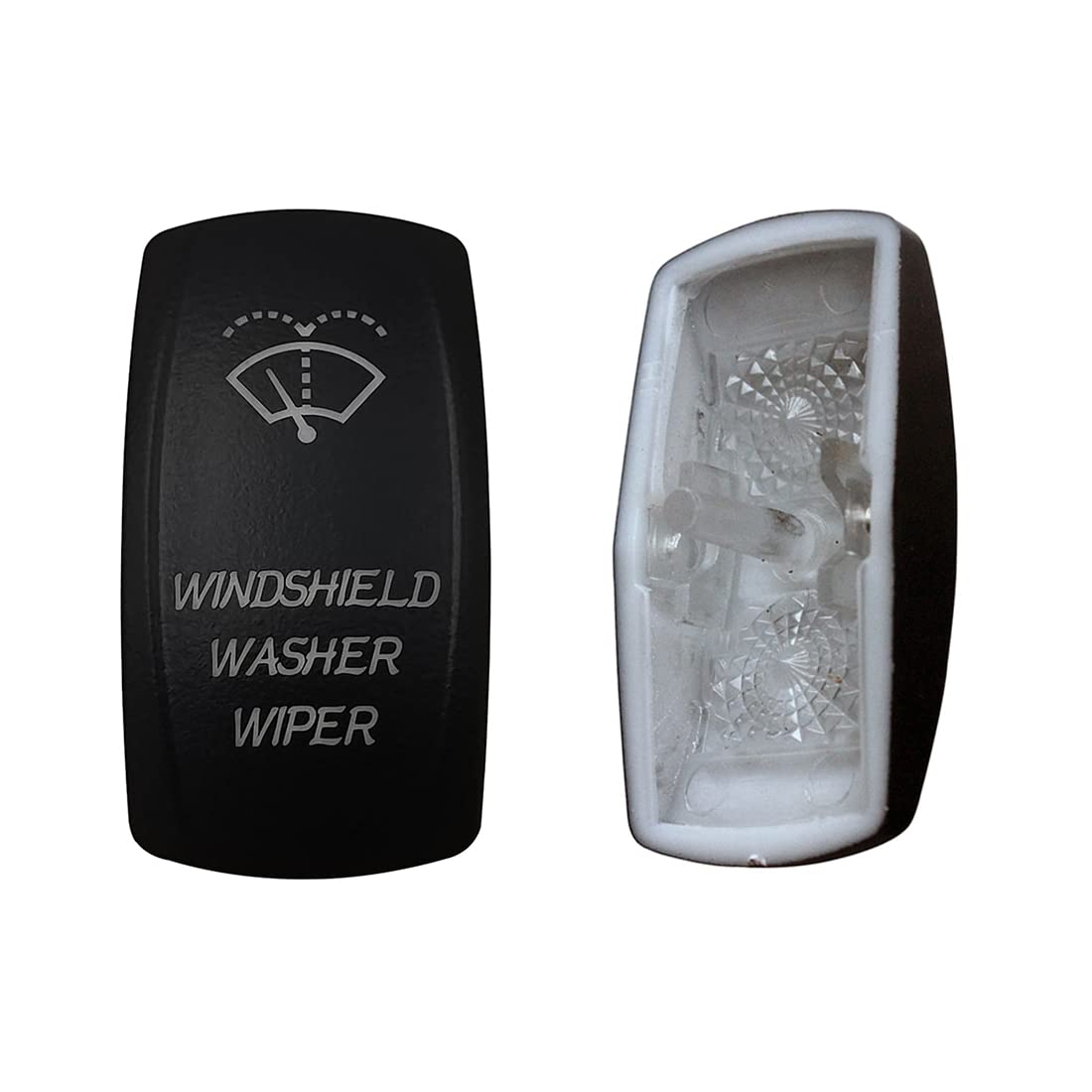 Laser Etched Backlit Switch Cover Cap for Car Boat Dashboard Rocker Switch - Waterproof & Durable Replacement Part - Perfect for Marine, RV, and Automotive Use