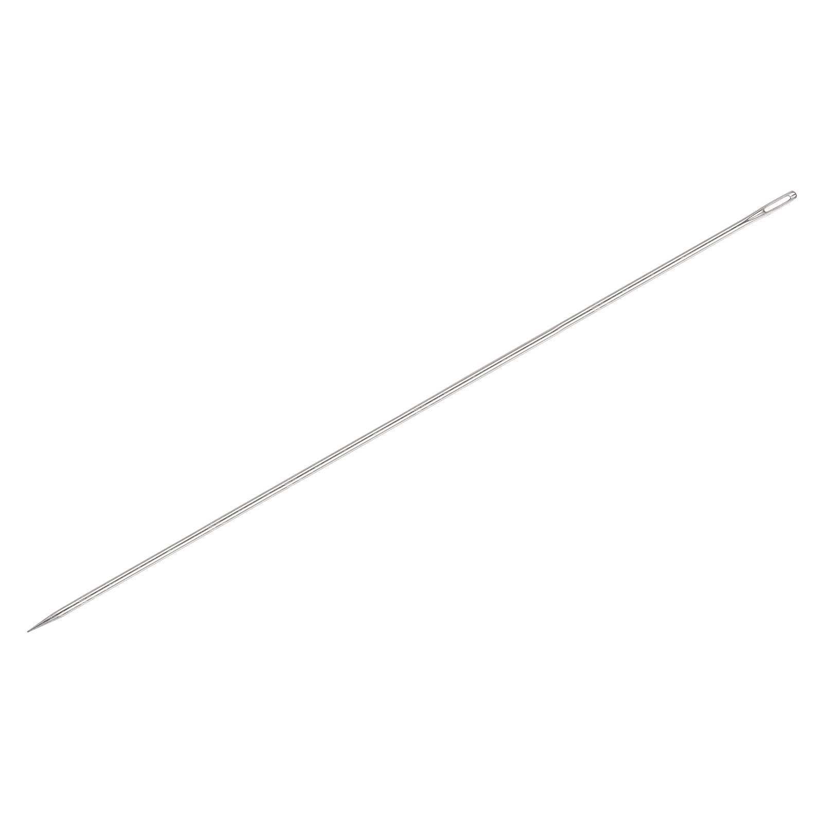 HARFINGTON 12 Inch Upholstery Needles - Large Eye Stainless Steel Hand Sewing Needles for Leather, Tapestry, Embroidery, Tufting | Perfect for DIY Home Projects, Furniture Repair, Carpet Webbing & Crafting