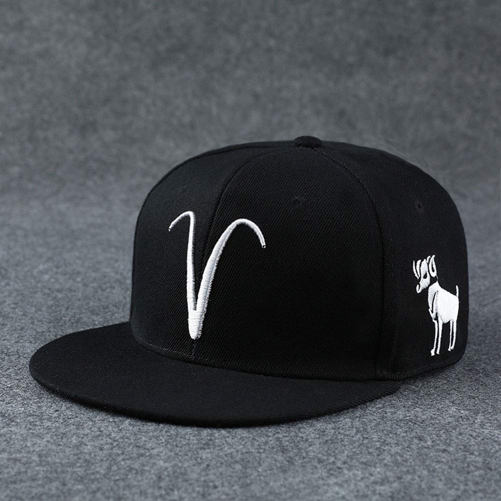 12 Zodiac Constellation Snapback Baseball Caps for Men & Women - Stylish Adjustable Hats for Outdoor Sports, Casual Wear & Fashion Accessories