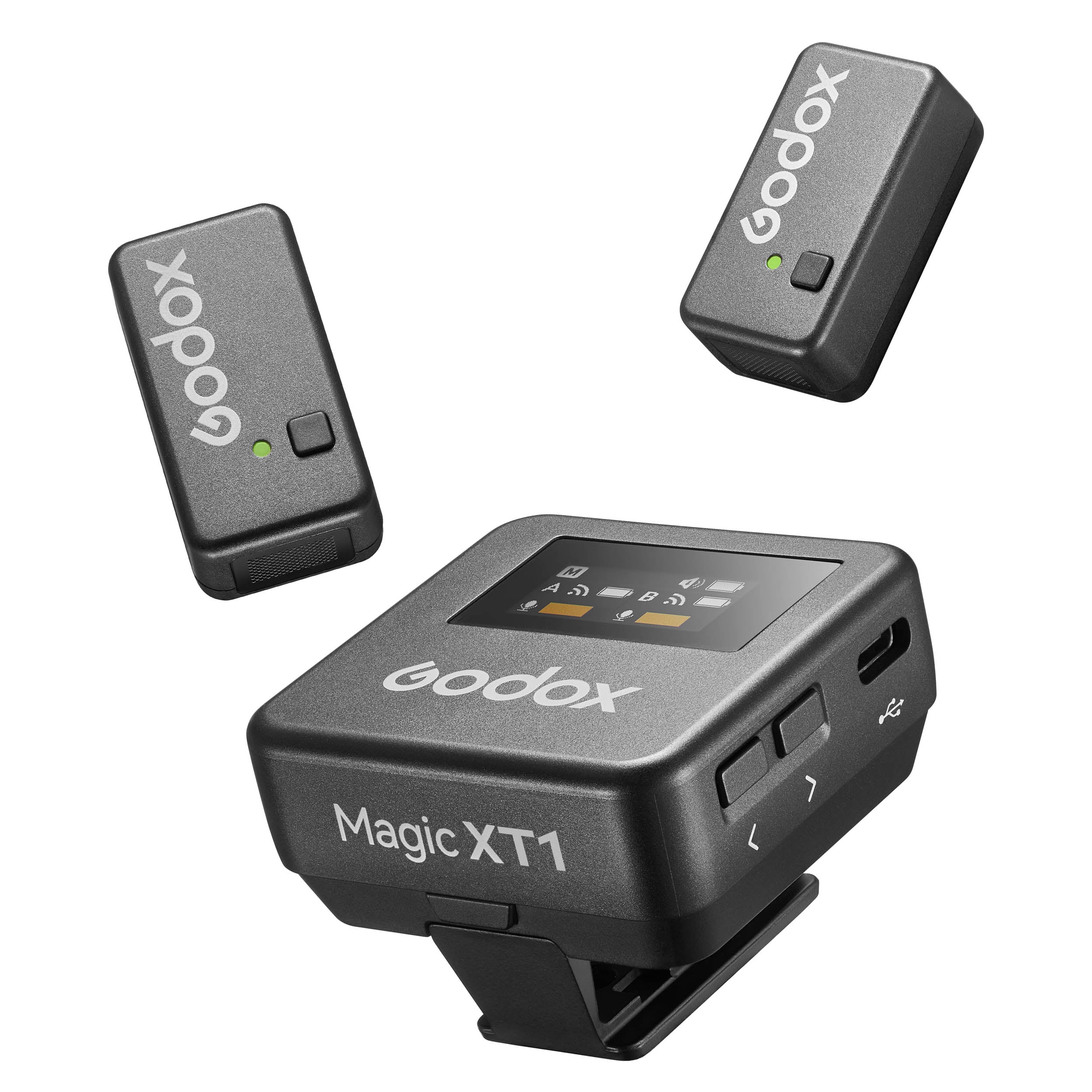 Magic XT1 2.4GHz Dual Channel Wireless Omnidirectional Microphone System - Perfect for Podcasting, Live Streaming & Conference Calls