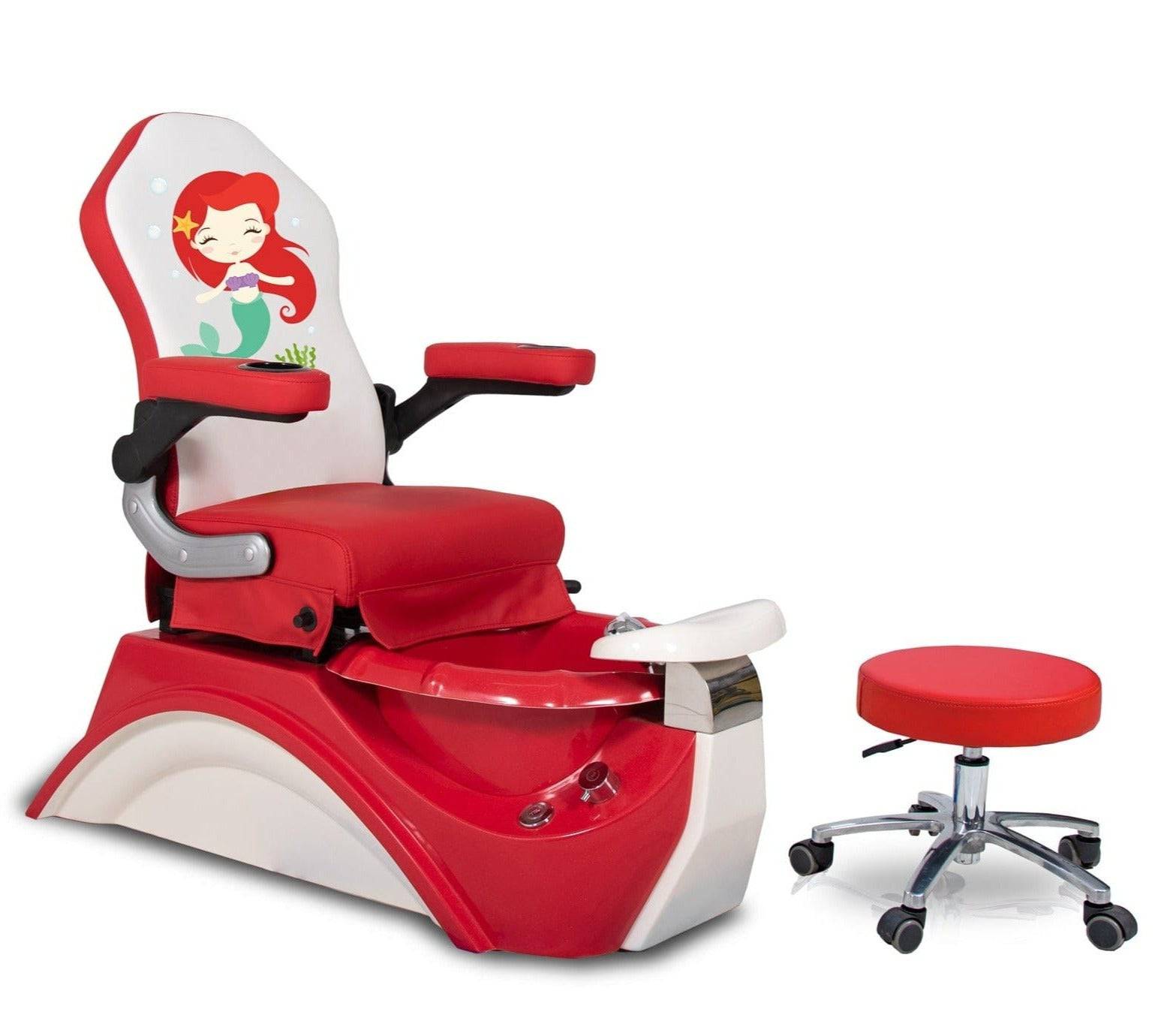Brianna Kids Pedicure Chair - Adjustable Children's Spa Chair for Home Salon, Perfect for DIY Nail Care & Relaxation - Great Gift for Girls Birthday Party & Spa Day Fun