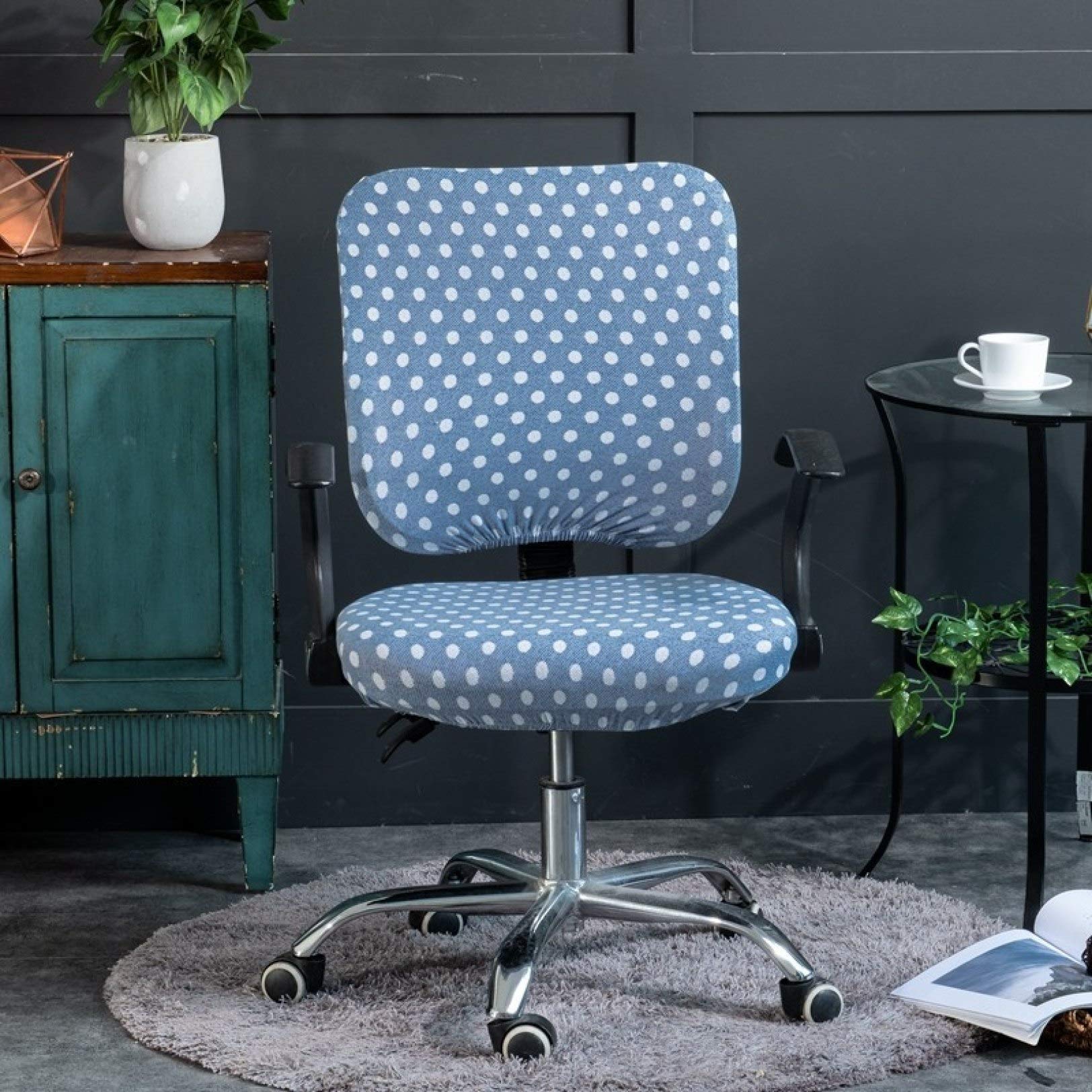 KKONION Split Computer Office Chair Cover - Stretchable Universal Seat Protector for Ergonomic Armchairs | Home & Office Workspace Upgrade
