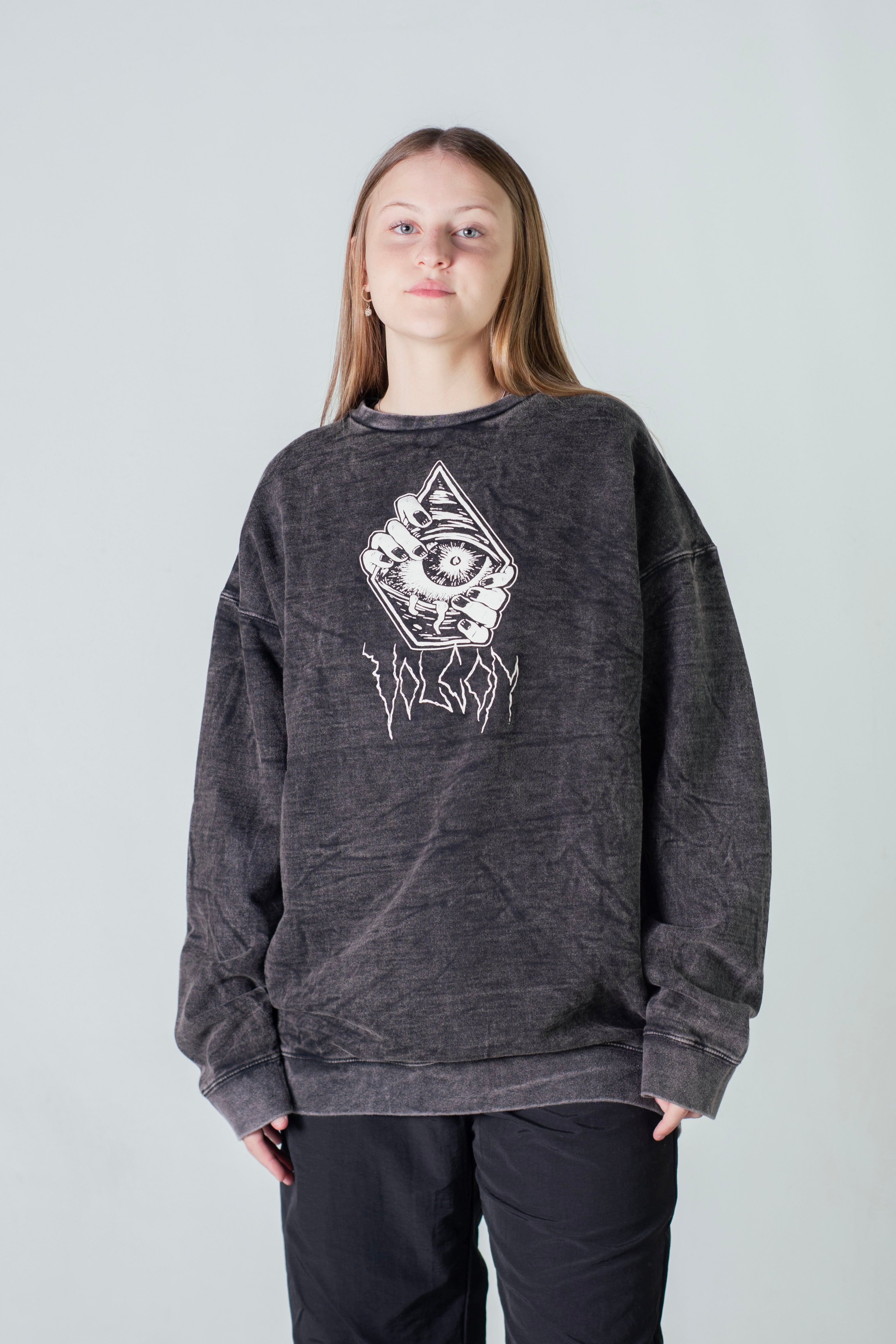 Volcom Fe Crew Process Pullover Hoodie for Men & Women - Soft Fleece Lined Sweatshirt for Casual Wear & Outdoor Activities