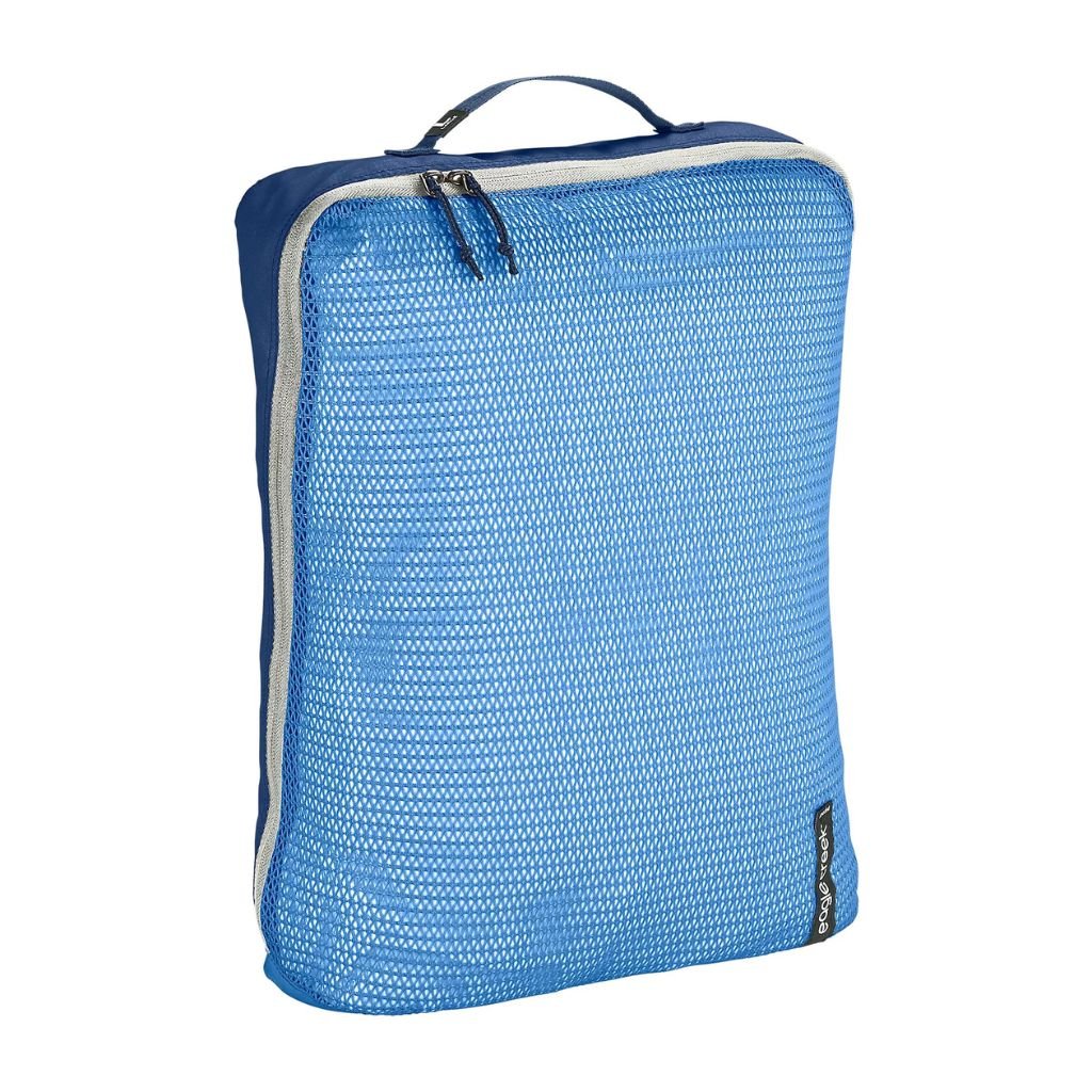 Eagle Creek PACK IT REVEAL Packing Cube Set - Medium (L) - Aizome Blue/Grey - Perfect for Travel Organization & Suitcase Packing