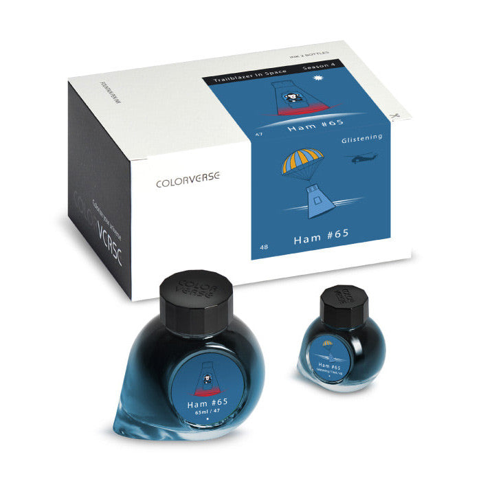 Colorverse Trailblazer Fountain Pen Ink Set - 65ml + 15ml Bottles for Writing, Calligraphy & Journaling - Space Themed Ink Collection for Artists & Pen Enthusiasts