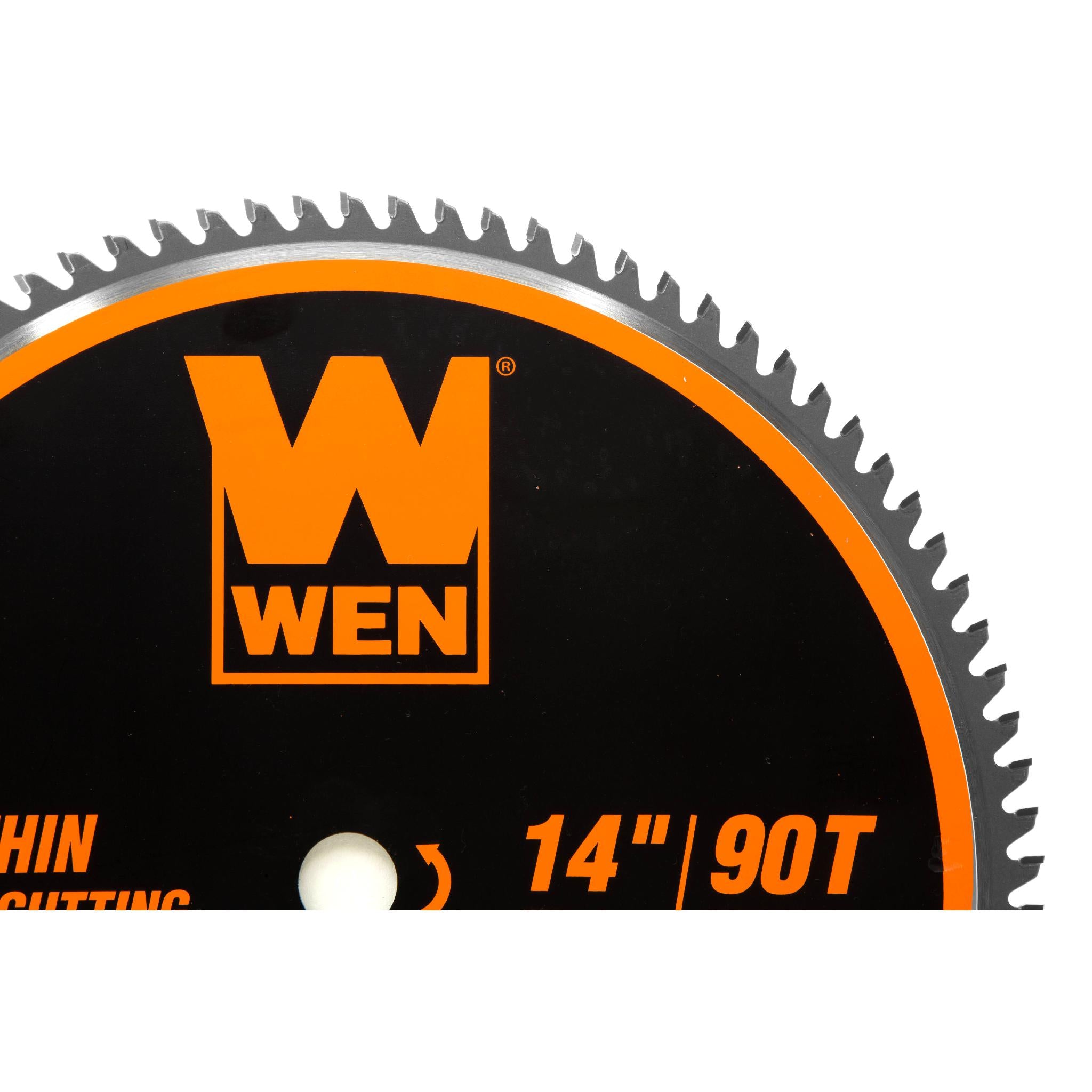 WEN BL1490 14-Inch 90-Tooth Carbide Tipped Professional Metal Cutting Saw Blade - Perfect for Thin Steel, Aluminum & Pipe Cutting | Ideal for Metalworking, Construction & DIY Projects