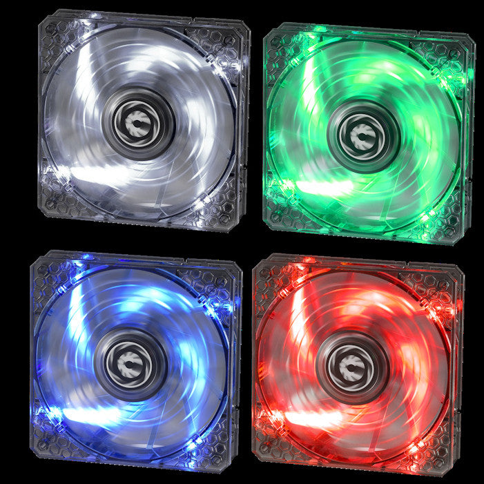 BitFenix Spectre Pro 120mm LED Case Fan - 120x120x25mm 12V RGB Cooling Fan with Quiet Operation - Perfect for PC Gaming, Workstation & Computer Case Cooling