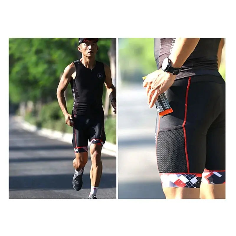 Men's Triathlon Cycling Shorts - Quick Dry, Comfortable & Breathable for Swim, Bike, Run - Perfect for Triathlons, Training & Outdoor Sports