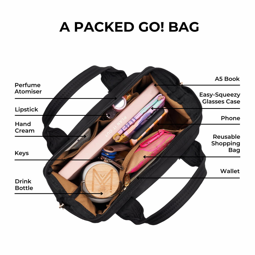 Go! Crossbody Bag for Women - Stylish & Lightweight Chocolate Brown Purse - Perfect for Travel, Shopping & Everyday Use