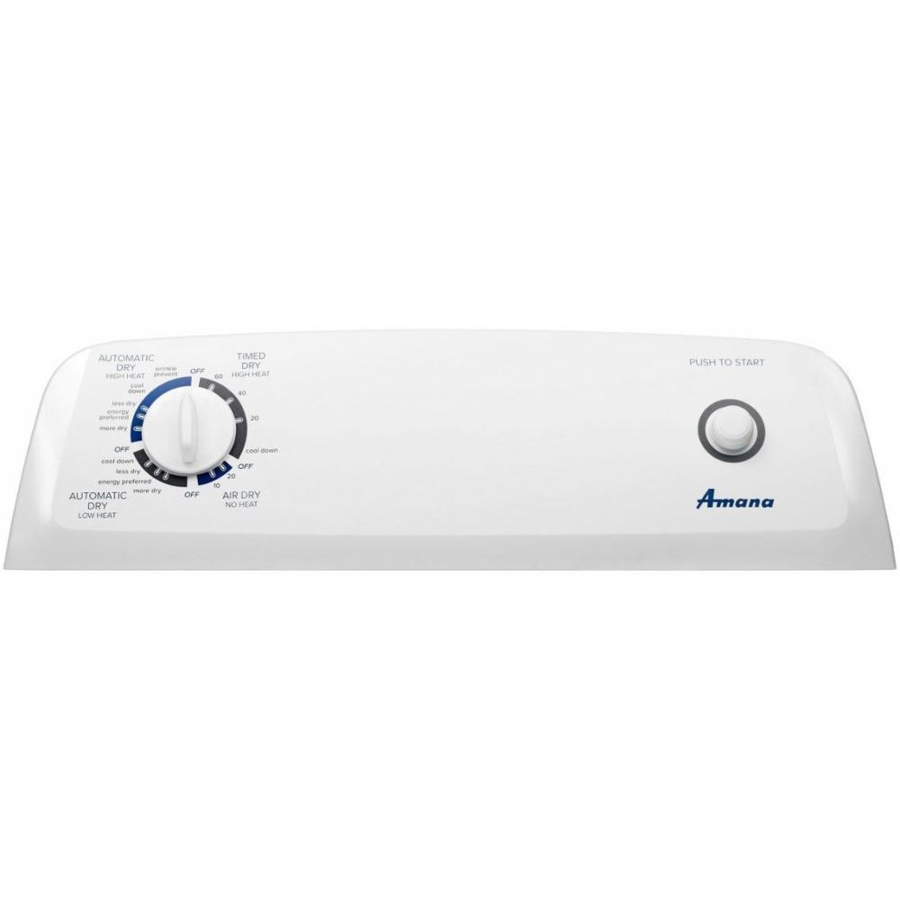 Amana 6.5 Cu.Ft. Electric Dryer YNED4655EW - Large Capacity Laundry Dryer for Home & Apartment Use