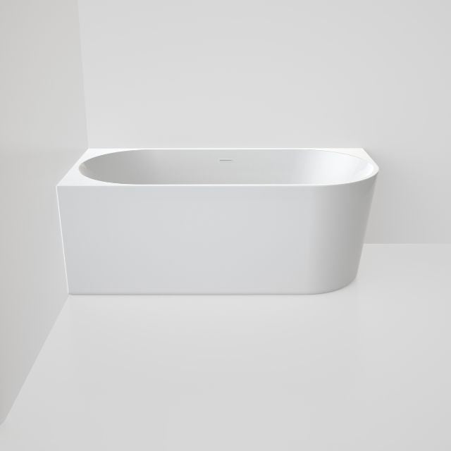 Caroma Urbane II 1500 Corner Back To Wall Bath with Overflow - Modern Space-Saving Bathtub for Small Bathrooms | Perfect for Apartments & Compact Homes