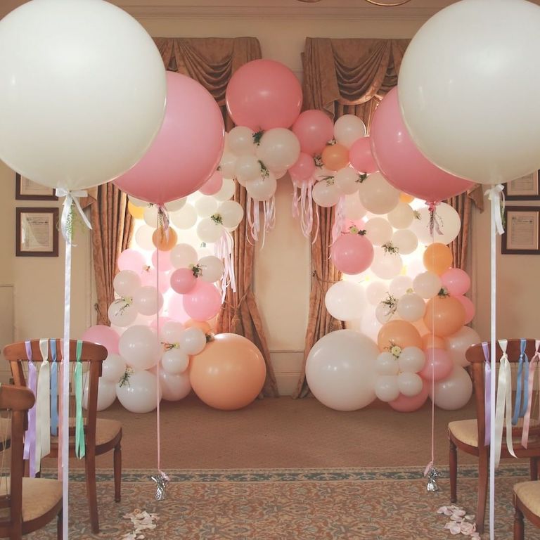 Organic Arch Garland and Jumbo Balloon Set - Perfect for Baby Showers, Weddings, Birthday Parties & Home Decor | Eco-Friendly Party Supplies