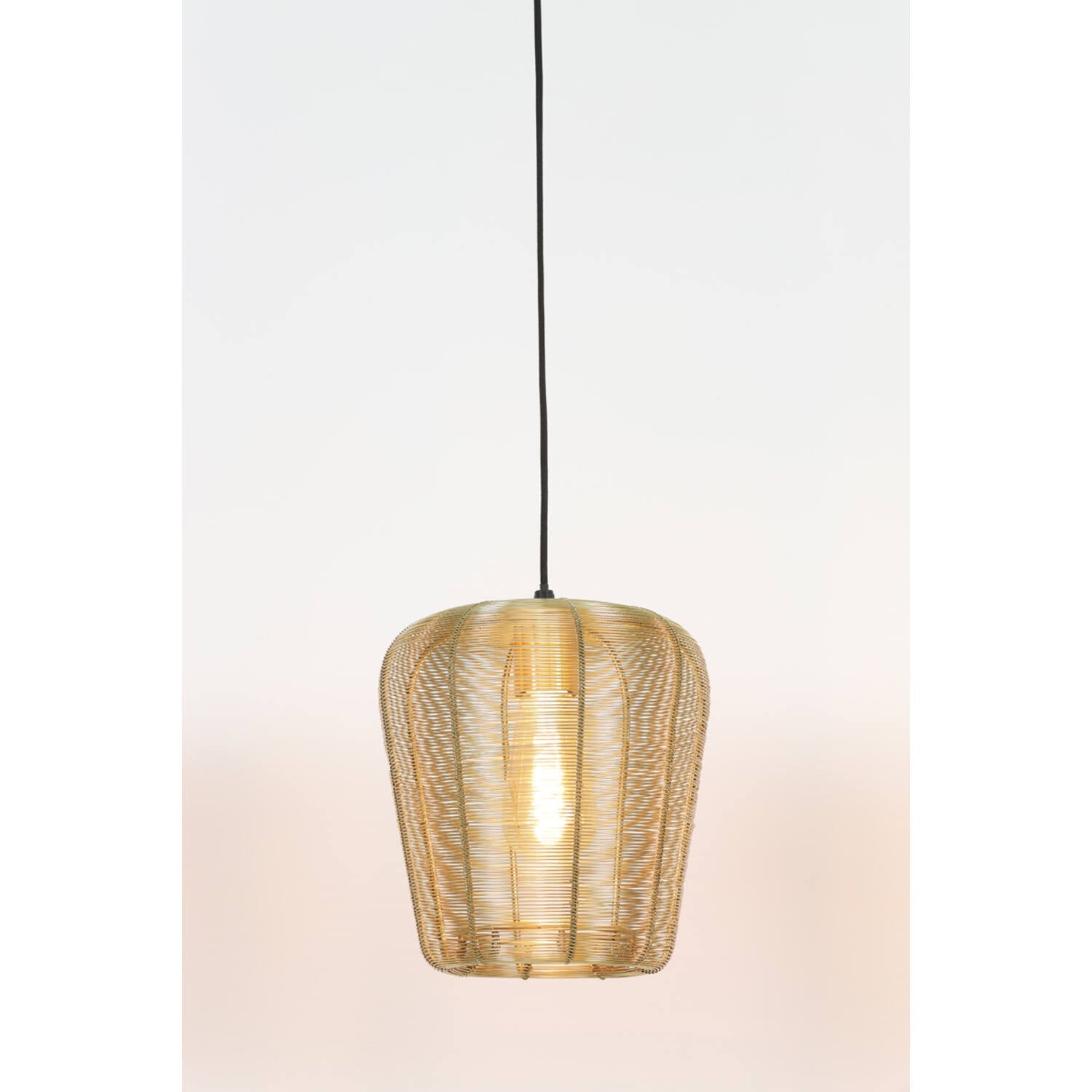Adeta 1 Liter Pendant Light Fixture in Matt Black and Gold - Various Sizes for Dining Room, Kitchen Island, or Entryway Lighting