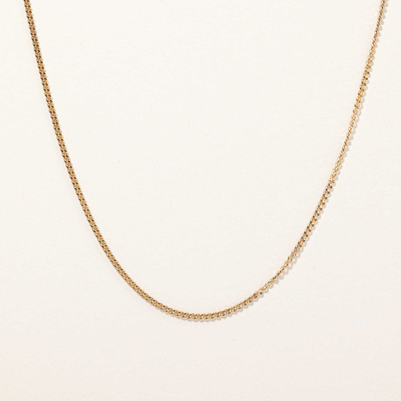10K Yellow Gold Curb Link Chain Necklace 18 Inch - Elegant Jewelry for Women, Perfect for Everyday Wear, Gifts & Special Occasions