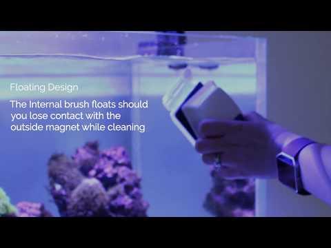 MAG 120 Magnetic Aquarium Cleaner - Powerful Floating Glass Tank Scraper for Freshwater & Saltwater Fish Tanks - Easy Algae Removal Tool for Home & Office Aquariums