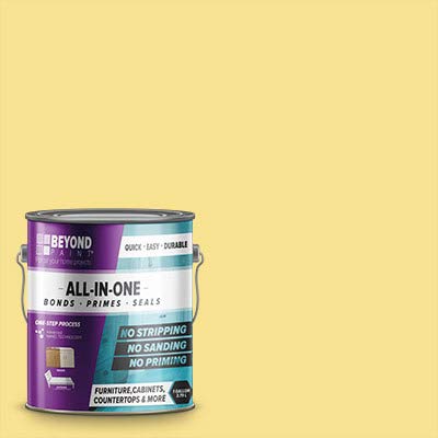 Beyond Paint All-in-One Refinishing Paint for Furniture, Cabinets & More - 1 Gallon, Buttercream Color | DIY Home Improvement, Kitchen Cabinet Makeover, Wood Furniture Restoration