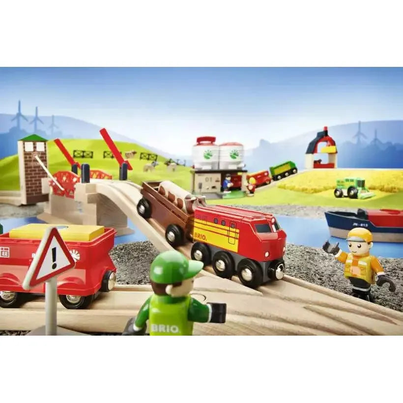 Brio Wooden Train Lifting Bridge - Compatible with Most Wooden Railway Tracks - Perfect for Kids' Train Sets & Playroom Scenes
