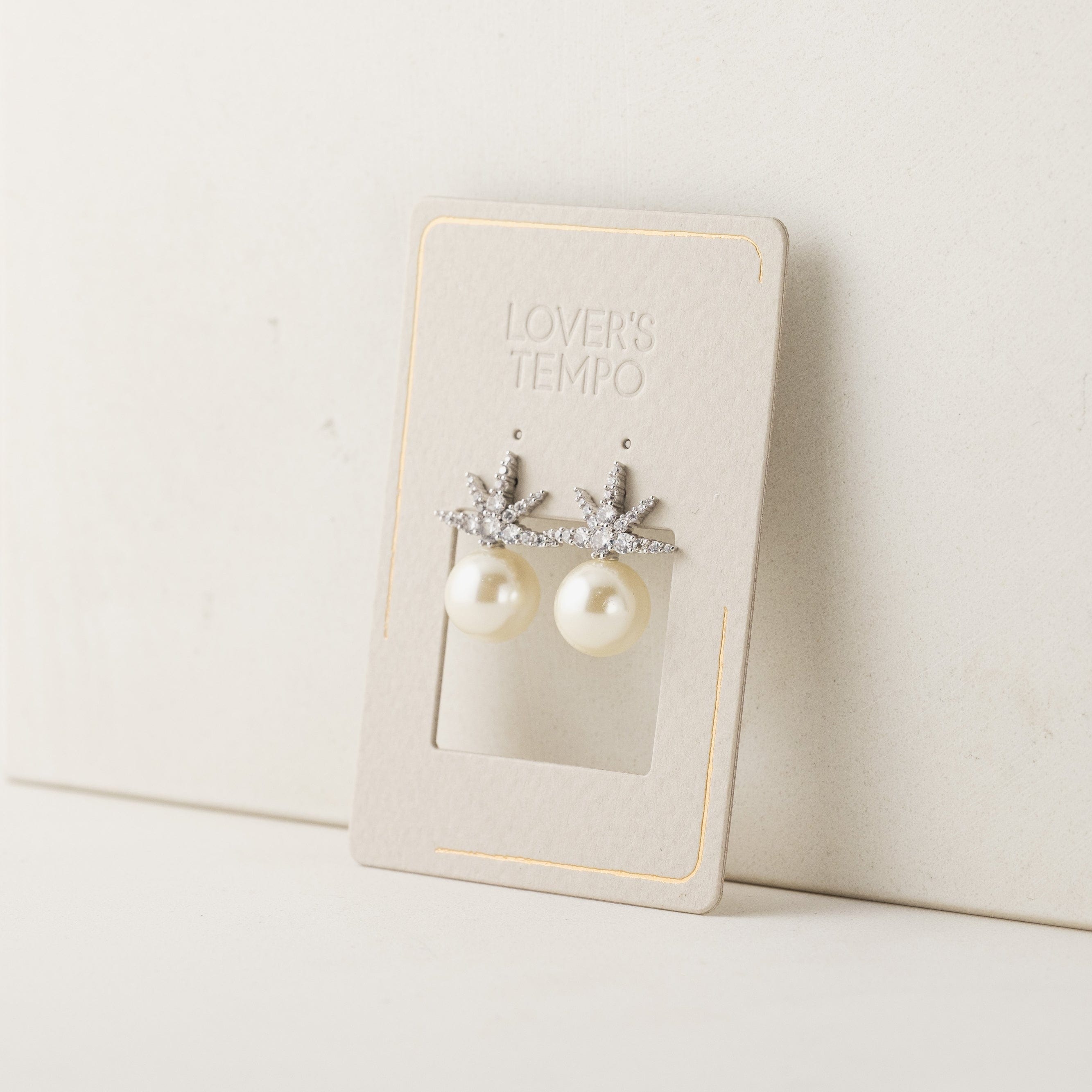 Etoile Star Pearl Stud Earrings for Women - 925 Sterling Silver Hypoallergenic Earrings - Perfect for Wedding, Party & Everyday Wear