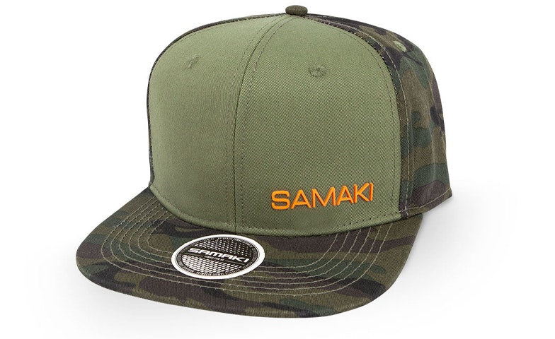 Flat Cap Samaki Under Radar Olive Camo - Military Style Fishing Hat for Outdoor Adventures, Hunting, and Casual Wear