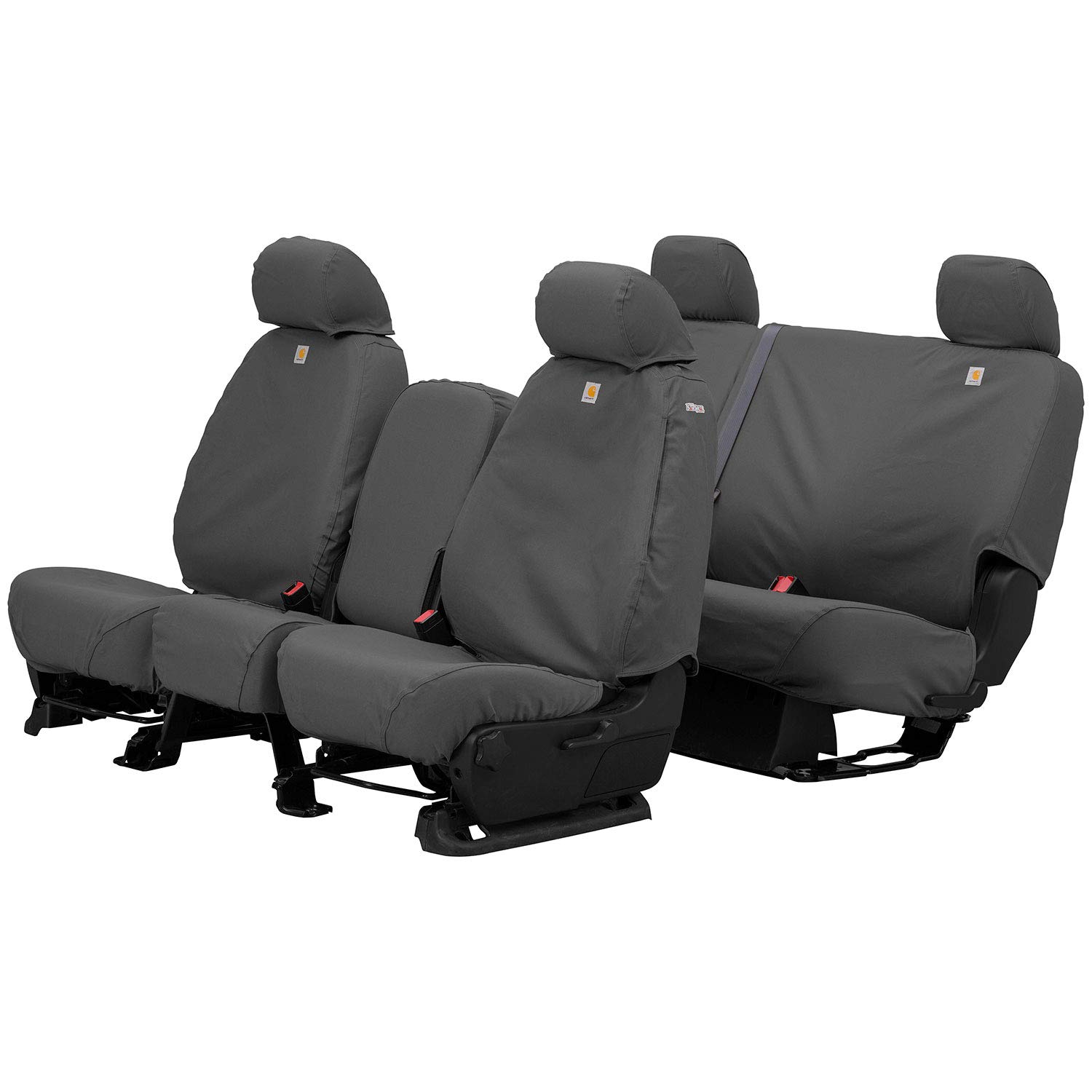 Covercraft Carhartt SeatSaver Custom Seat Covers for 2014-2021 Jeep Grand Cherokee & 2022 WK Model | Durable Duck Weave Gravel Fabric | Perfect for Off-Roading, Camping & Daily Commute