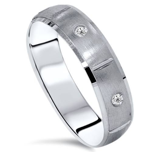 14K Gold Men's Comfort Fit Diamond Wedding Band Ring - Elegant & Durable for Everyday Wear, Proposals & Anniversaries