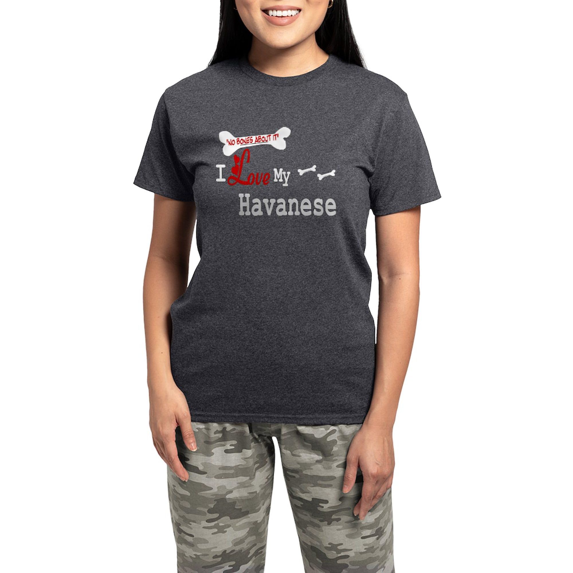Havanese Dog Lover Women's Charcoal Pajama Set - Cozy Sleepwear with Dog Print for Dog Moms & Pet Lovers - Perfect for Christmas Gifts, Lounge Wear & Relaxing at Home