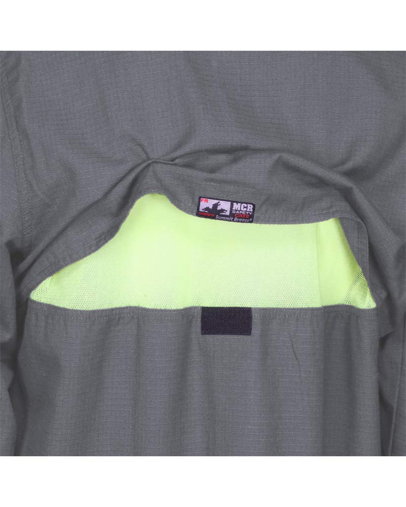 Flame Resistant Vented Coverall - Summit Breeze® Inherent Blend FR Workwear (Gray, 52 Tall) for Welding, Oil Rig & Industrial Safety Protection