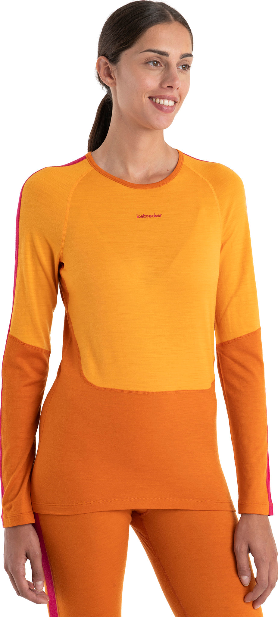 200 Sonebula Merino Wool Long Sleeve Crew Neck Base Layer Top for Women - Warm Thermal Underwear for Hiking, Skiing & Winter Outdoor Activities