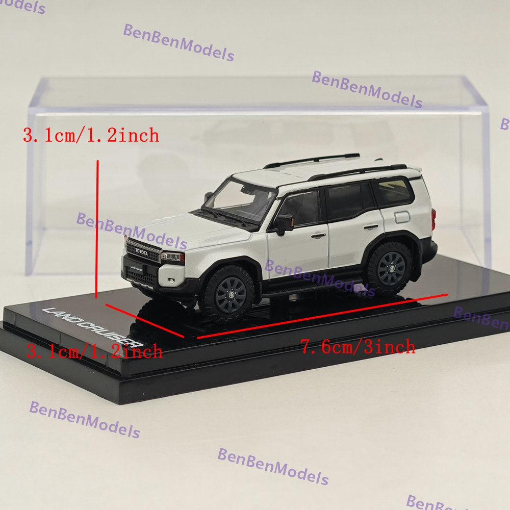 1/64 Scale Hobby Japan Toyota Land Cruiser 250 (LHD) Diecast Model Car - Limited Edition Collectible for Car Enthusiasts & Display - Perfect for Home Office Decor, Gift Giving, and Model Car Collections