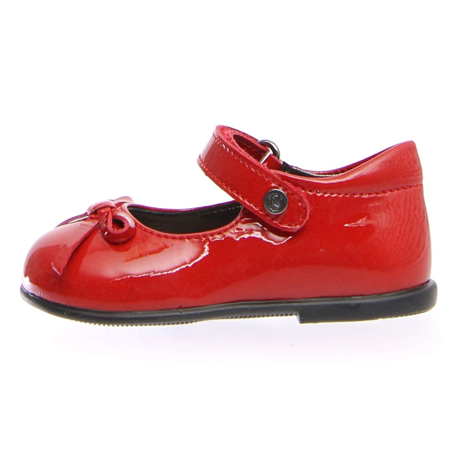 Naturino Girls Mary Jane Ballet Flats - Patent Red Leather School Shoes for Toddlers & Kids | Comfortable & Stylish for Dress Up, Parties & Everyday Wear