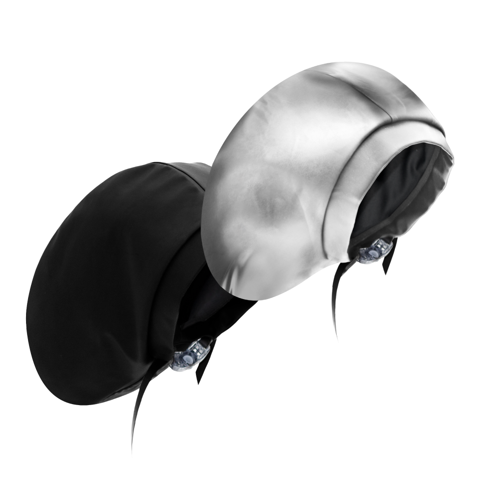 Hairbrella Satin Lined Waterproof Swim Cap - Adjustable Silicone Swimming Cap for Women & Men (2 Pack) - Perfect for Pool, Beach & Water Aerobics