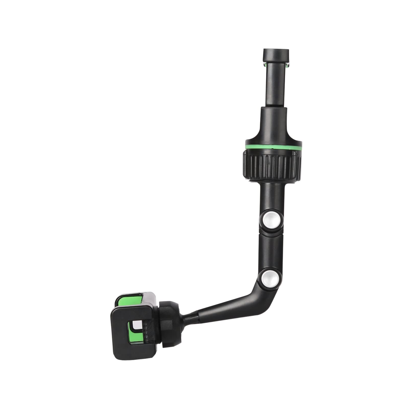 360° Rotating Universal Car Phone Mount - Multifunctional Rearview Mirror Clip Holder for GPS & Smartphones, Green - Perfect for Hands-Free Navigation & Safe Driving
