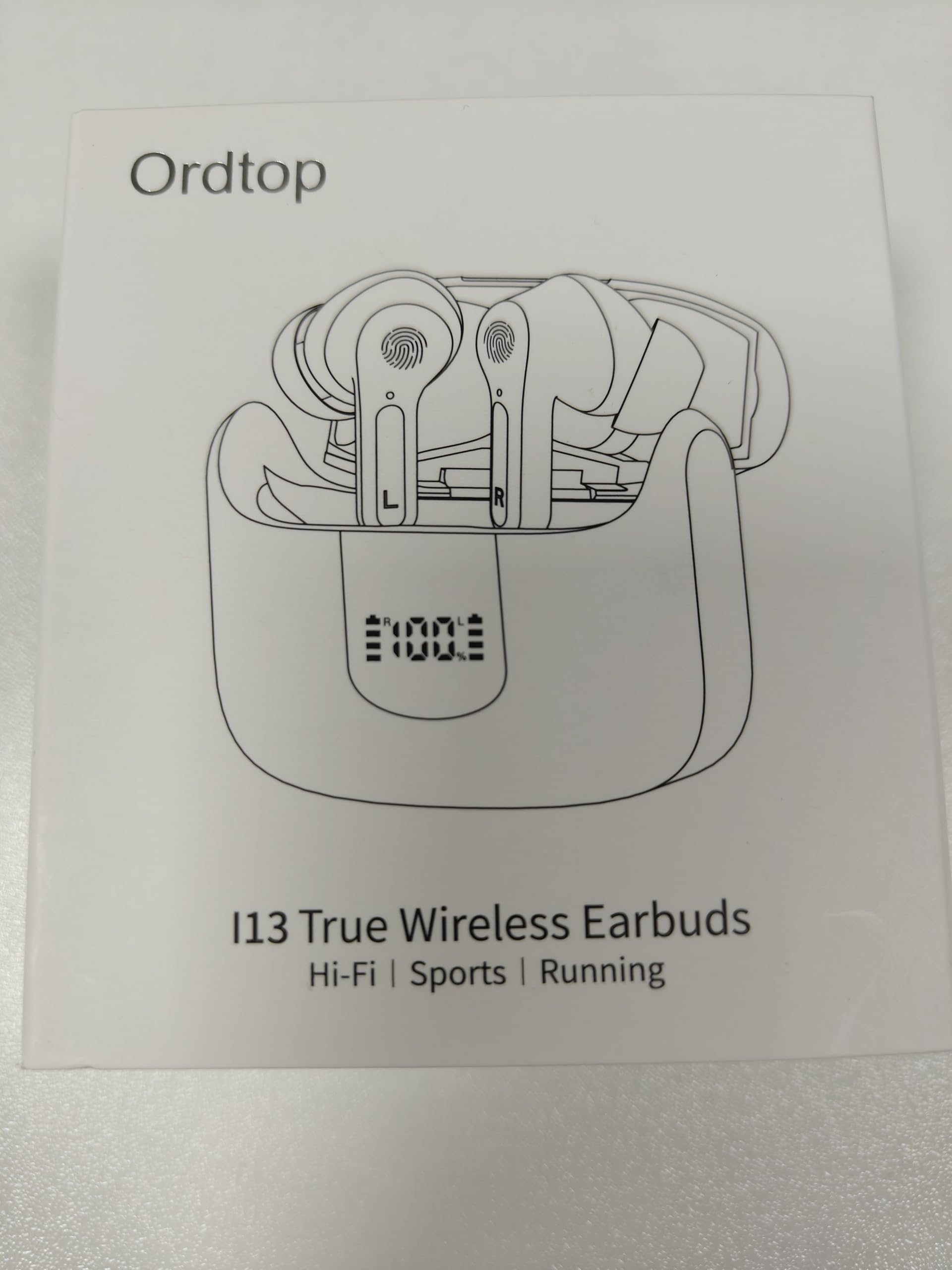 2024 Wireless Earbuds Bluetooth 5.3 with ENC Noise Cancelling Mic, 40H Playtime IP7 Waterproof In-Ear Headphones with Deep Bass & LED Display - Perfect for Gym, Running, Travel and Work Calls