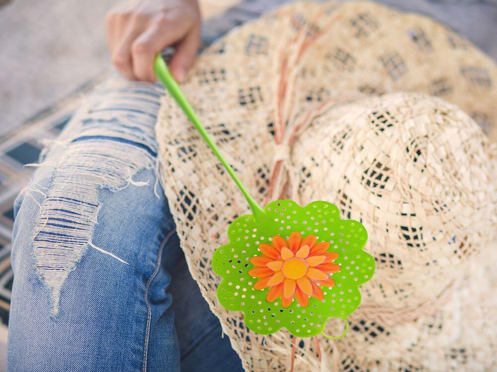 Vigar Flower Power Fly Swatter - Electric Bug Zapper for Indoor & Outdoor Use - Effective Mosquito, Fly, and Insect Killer - Perfect for Home, Kitchen, Garden, and Patio