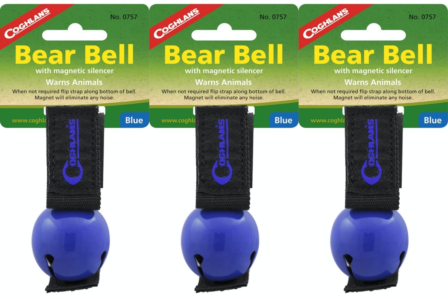 Blue Magnetic Bear Bell for Hiking & Camping - Durable Outdoor Safety Accessory to Scare Away Wildlife | Perfect for Backpacking, Hunting & Trail Running