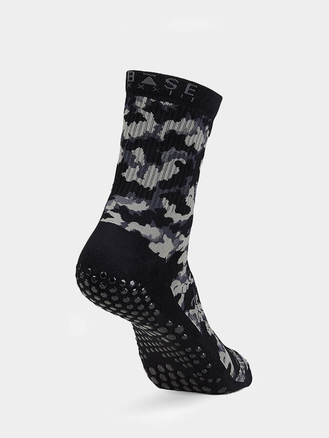 Base 33 Crew Grip Socks - Non-Slip Yoga Socks for Women & Men - Perfect for Yoga, Pilates, Barre & Home Workouts