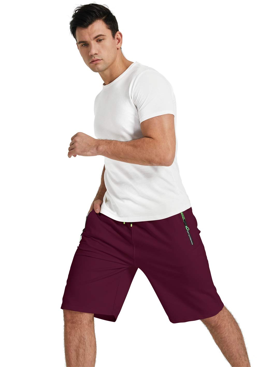 YTD Men's Casual Classic Fit Drawstring Summer Shorts - Elastic Waist with Pockets - Perfect for Beach, Swimming, and Outdoor Activities